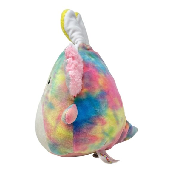 Squishmallows Jazwares TInley Stuffed Animal Plush Tie Dye Axolotl Bunny Ears - Picture 2 of 10